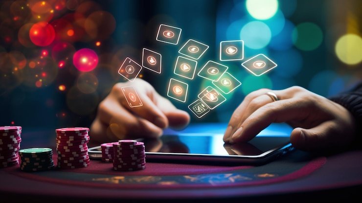 Pengguna mengelola e-wallet lewat ponsel pribadi